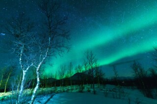 Aurora-Borealis-Northen-lights-phenomenon-in-Nikkaluokta-Sweden-Lapland_1