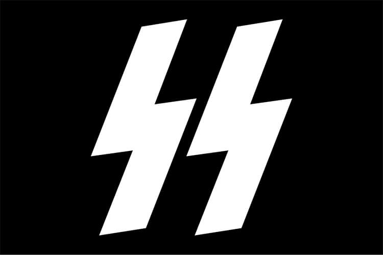 ルーン文字を重ね合わせたナチス親衛隊のロゴマーク
