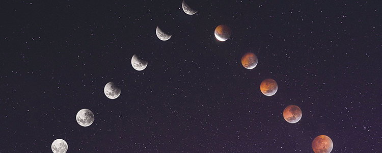下弦の月のイメージ