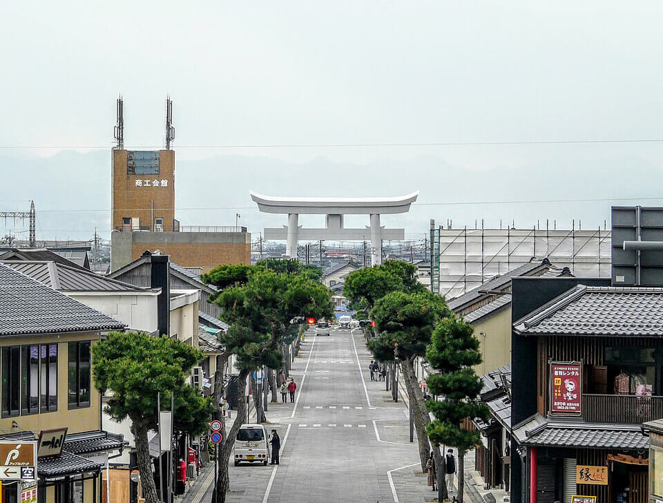 出雲大社　一の鳥居（宇迦橋の大鳥居）