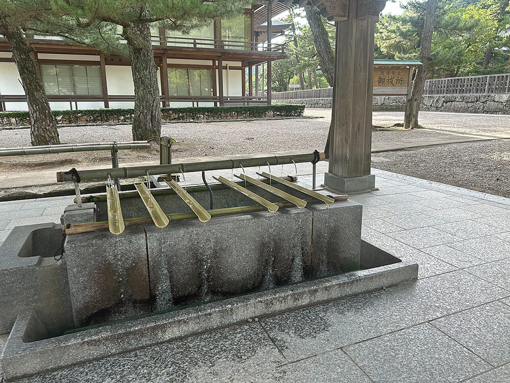 出雲大社　手水舎