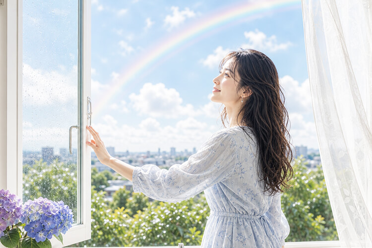 雨上がりの空のように、心も軽やかな私へ