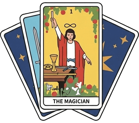 マジシャン カードの束