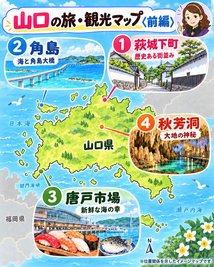 山口の旅・観光マップ(前編)